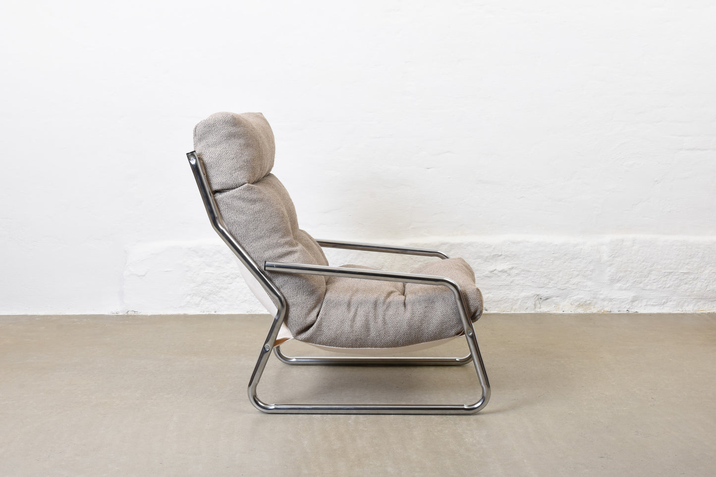 Newly reupholstered: 1970s 'Pixi' lounger by Gillis Lundgren