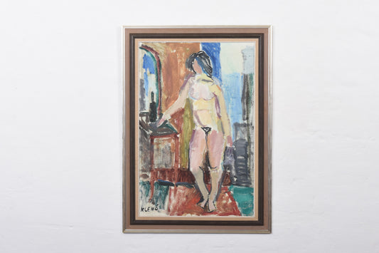 1960s oil painting by Evgenij Klenø