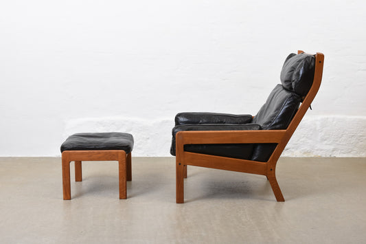 1960s 'GJ13' lounger + ottoman by Erik Ole Jørgensen