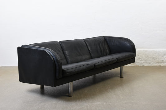 1980s leather sofa by Jørgen Gammelgaard