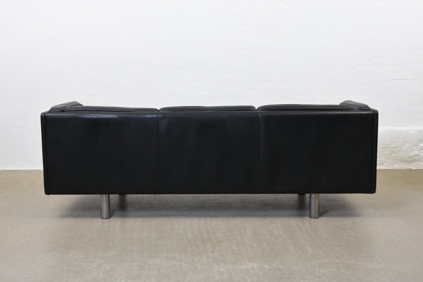 1980s leather sofa by Jørgen Gammelgaard