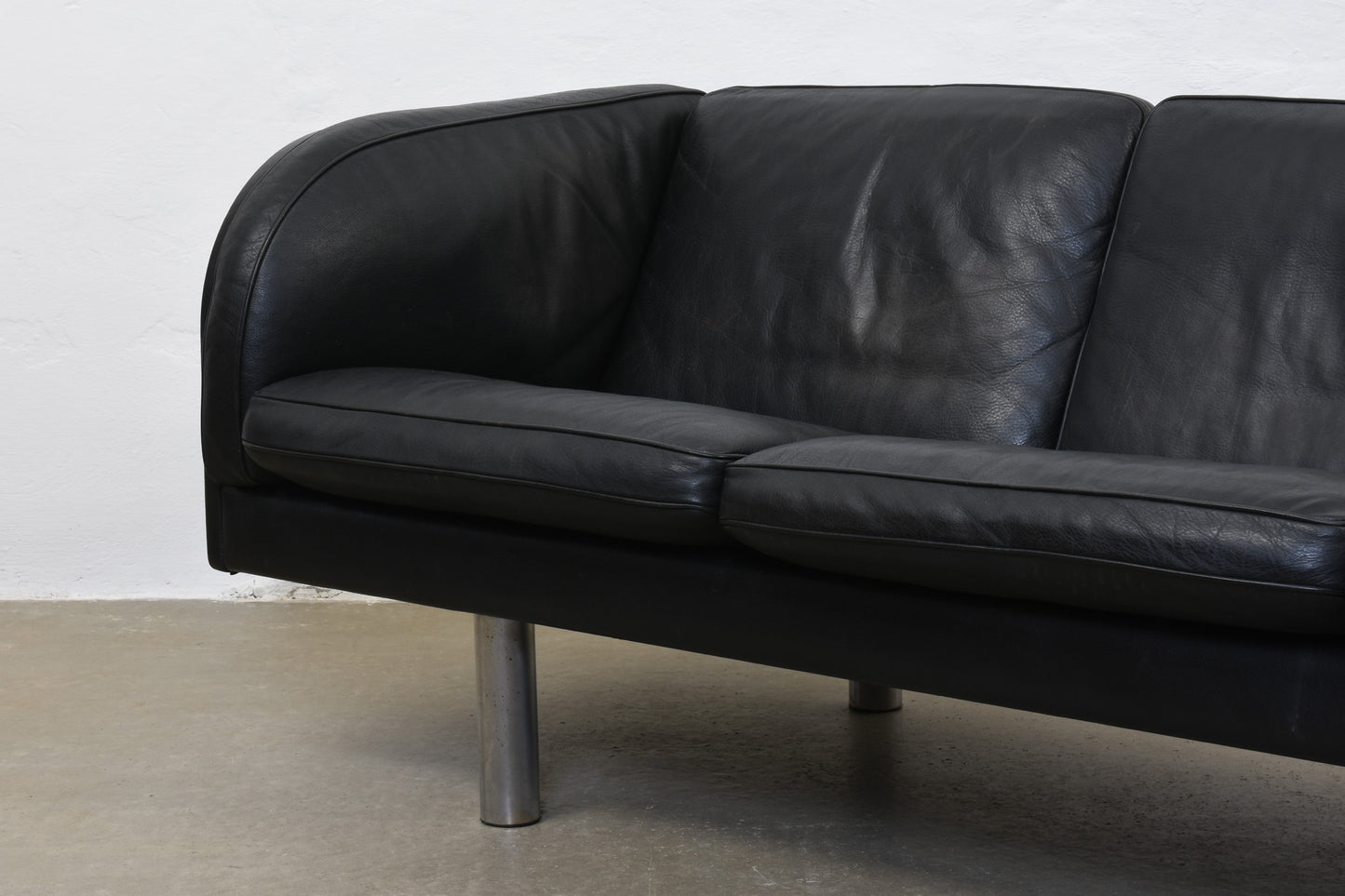 1980s leather sofa by Jørgen Gammelgaard