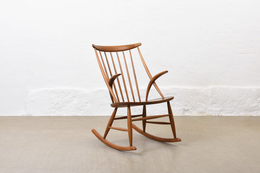 1960s rocking chair by Illum Wikkelsø - Beech