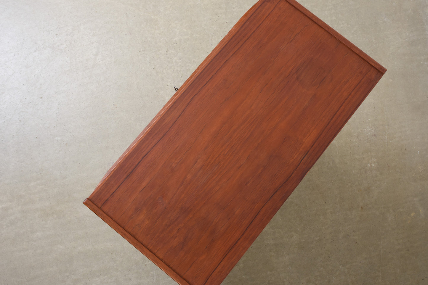 1960s teak chest of drawers with lipped handles no. 2