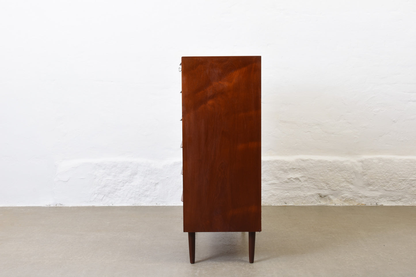 1960s teak chest of drawers with lipped handles no. 2