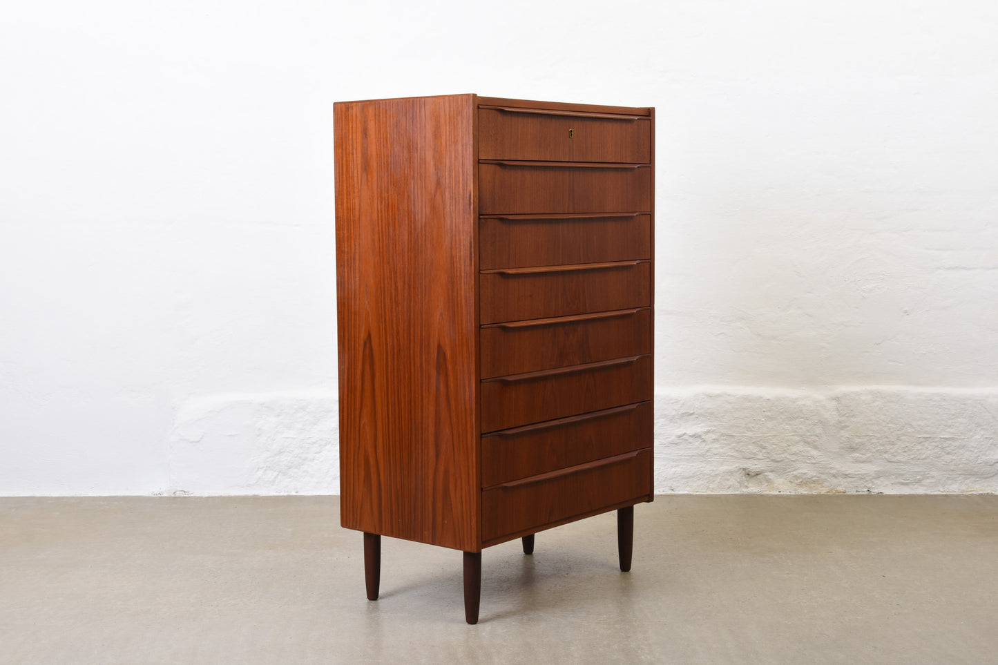 1960s teak chest of eight drawers