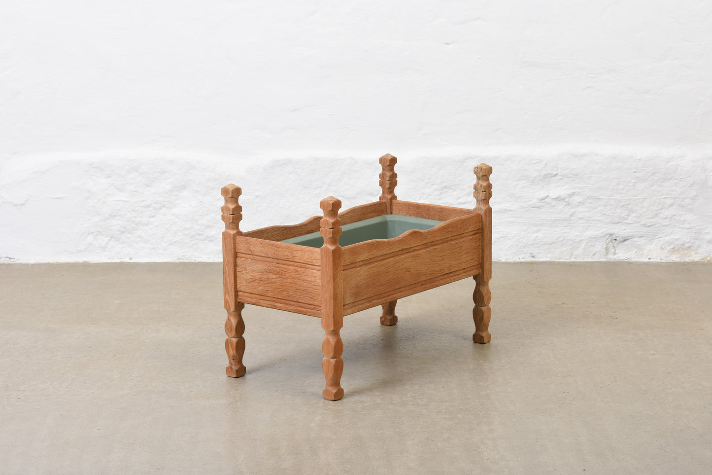 1970s oak planter by KW Møbler