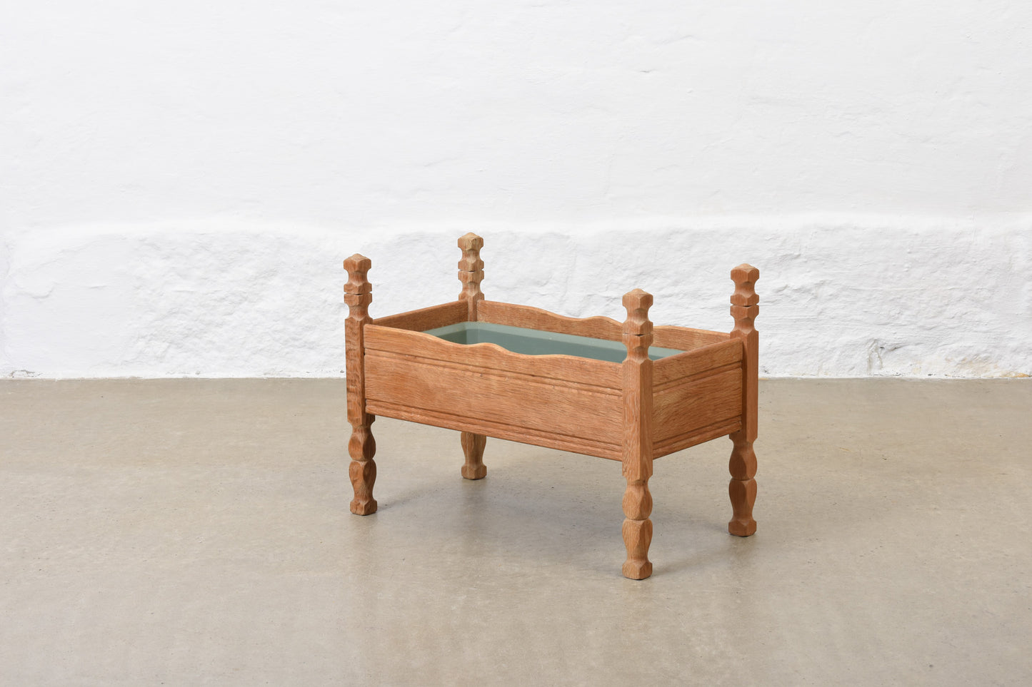 1970s oak planter by KW Møbler