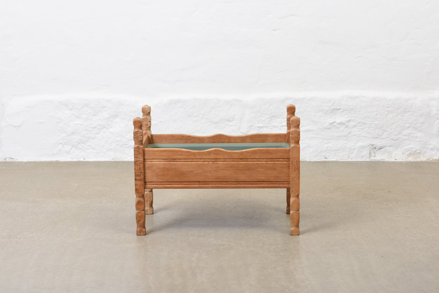 1970s oak planter by KW Møbler