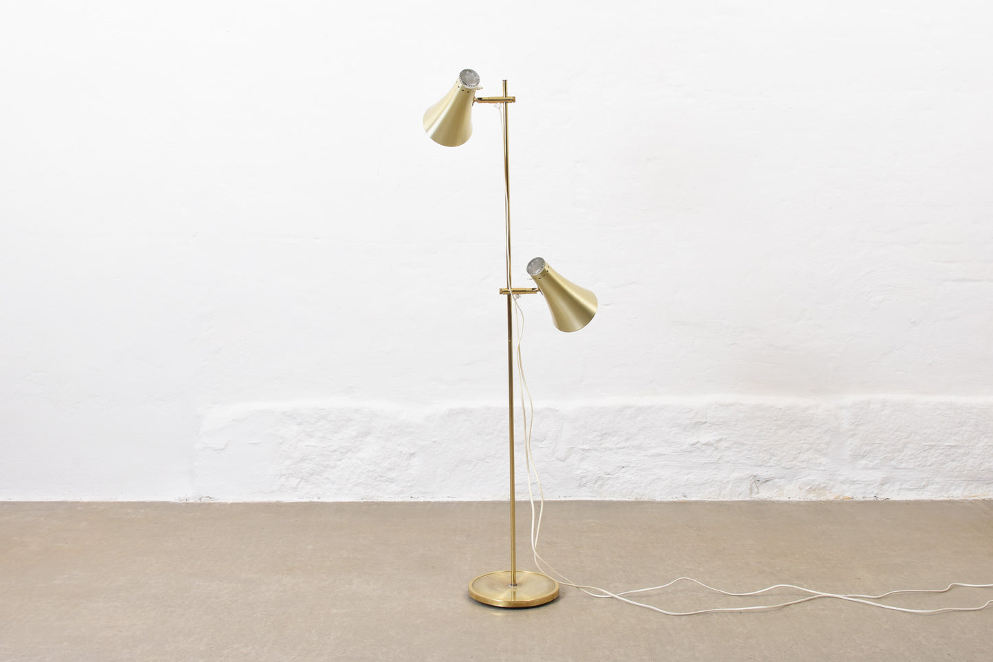 1960s brass floor lamp by Vitrika