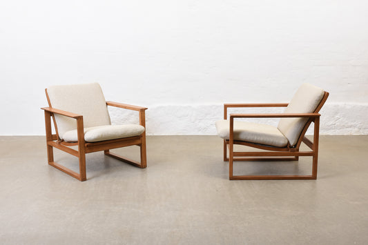 Two available: 1960s 'Model 2256' loungers by Børge Mogensen