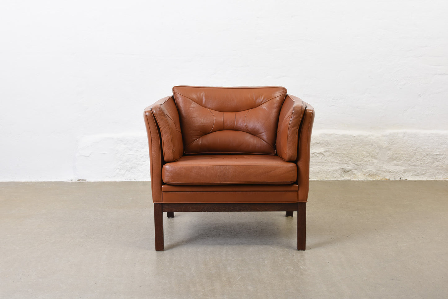 1970s Danish leather club chair