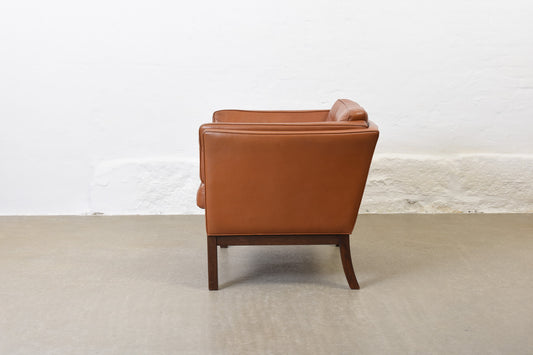 1970s Danish leather club chair