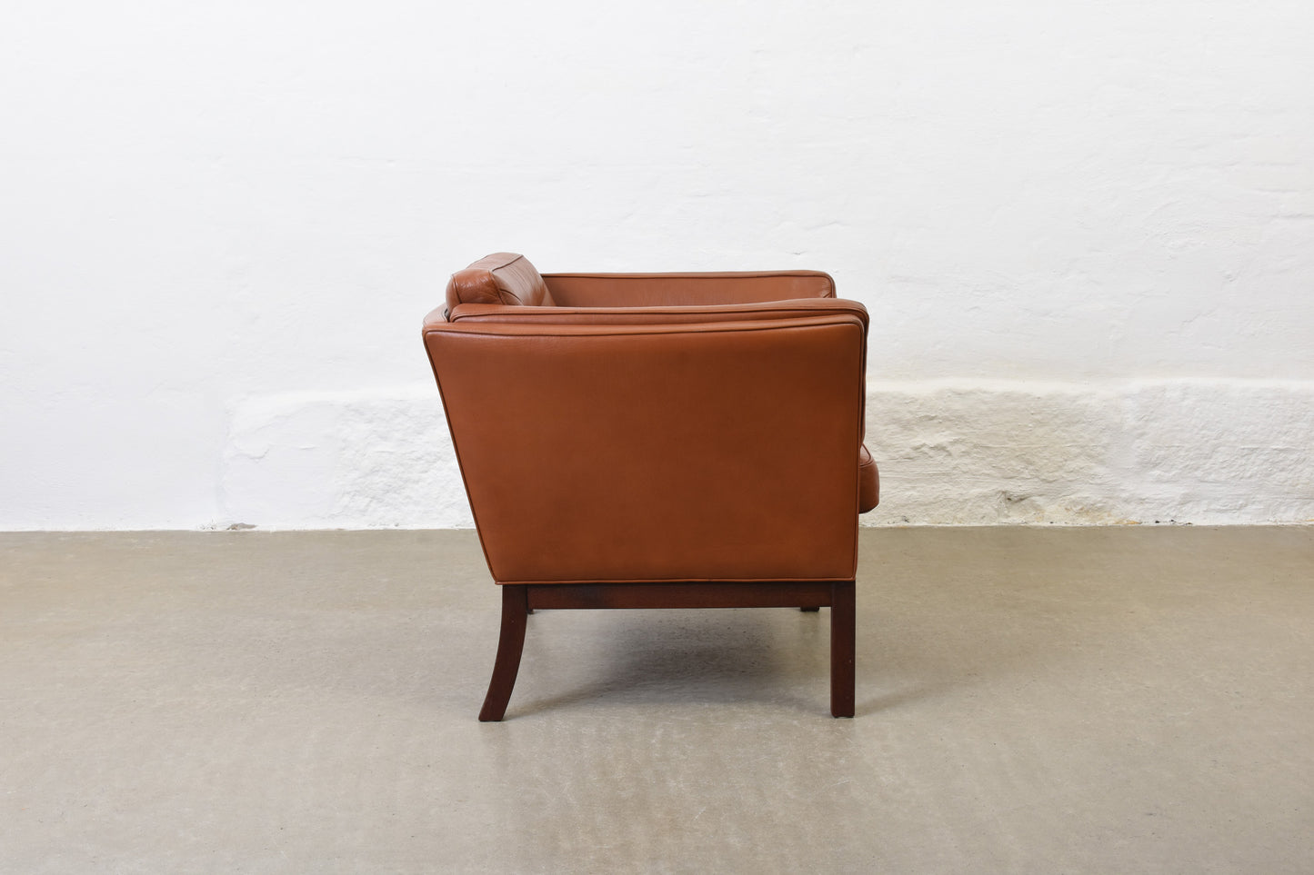 1970s Danish leather club chair