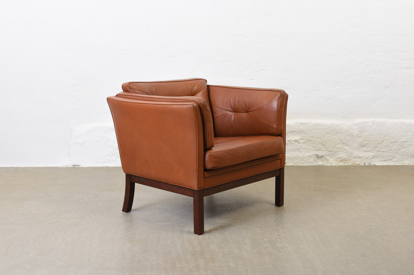 1970s Danish leather club chair