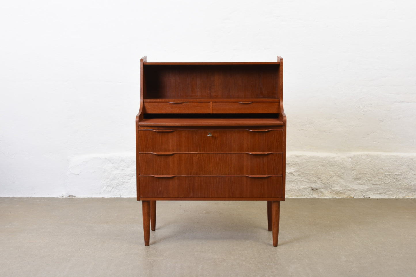 1960s teak secretary