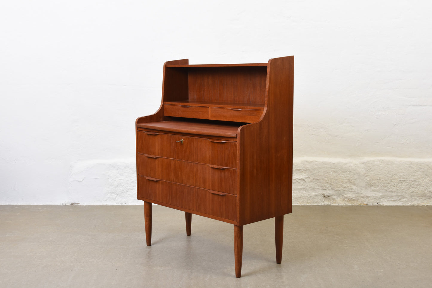 1960s teak secretary