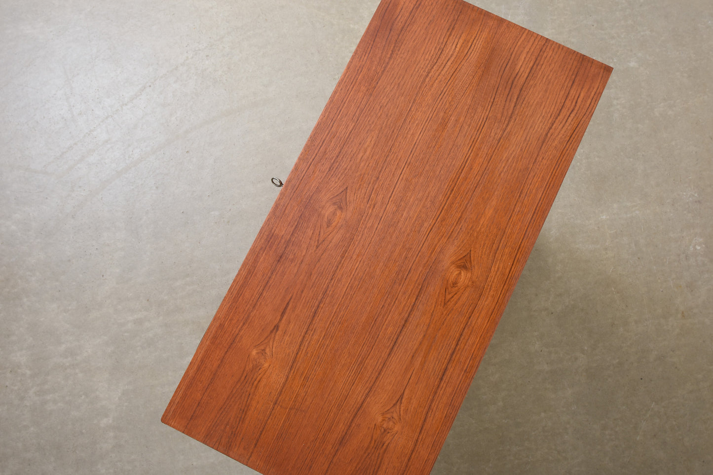 1960s teak chest of drawers with lipped handles