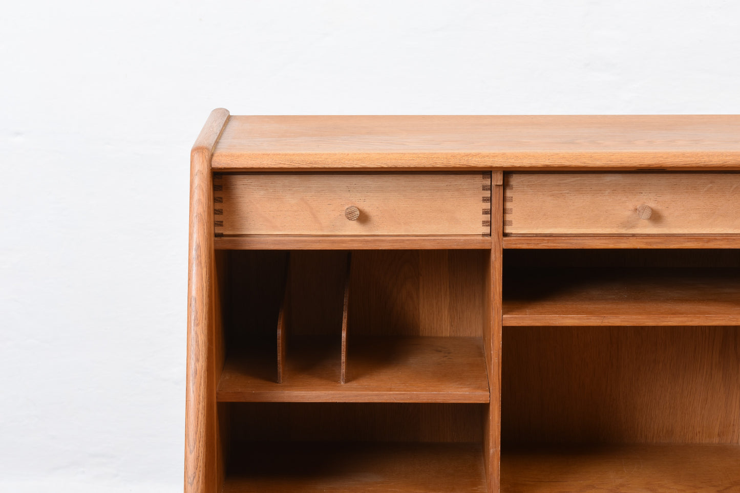 1960s oak secretary by Bernhard Pedersen & Søn