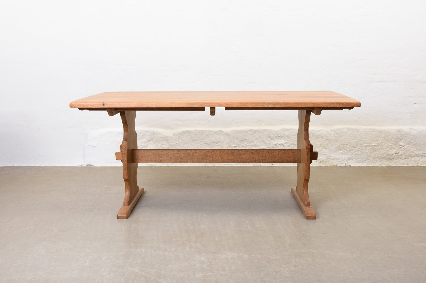 1970s oak dining table by Marok Møbler