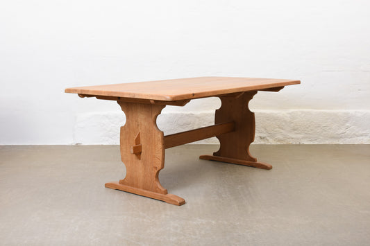 1970s oak dining table by Marok Møbler