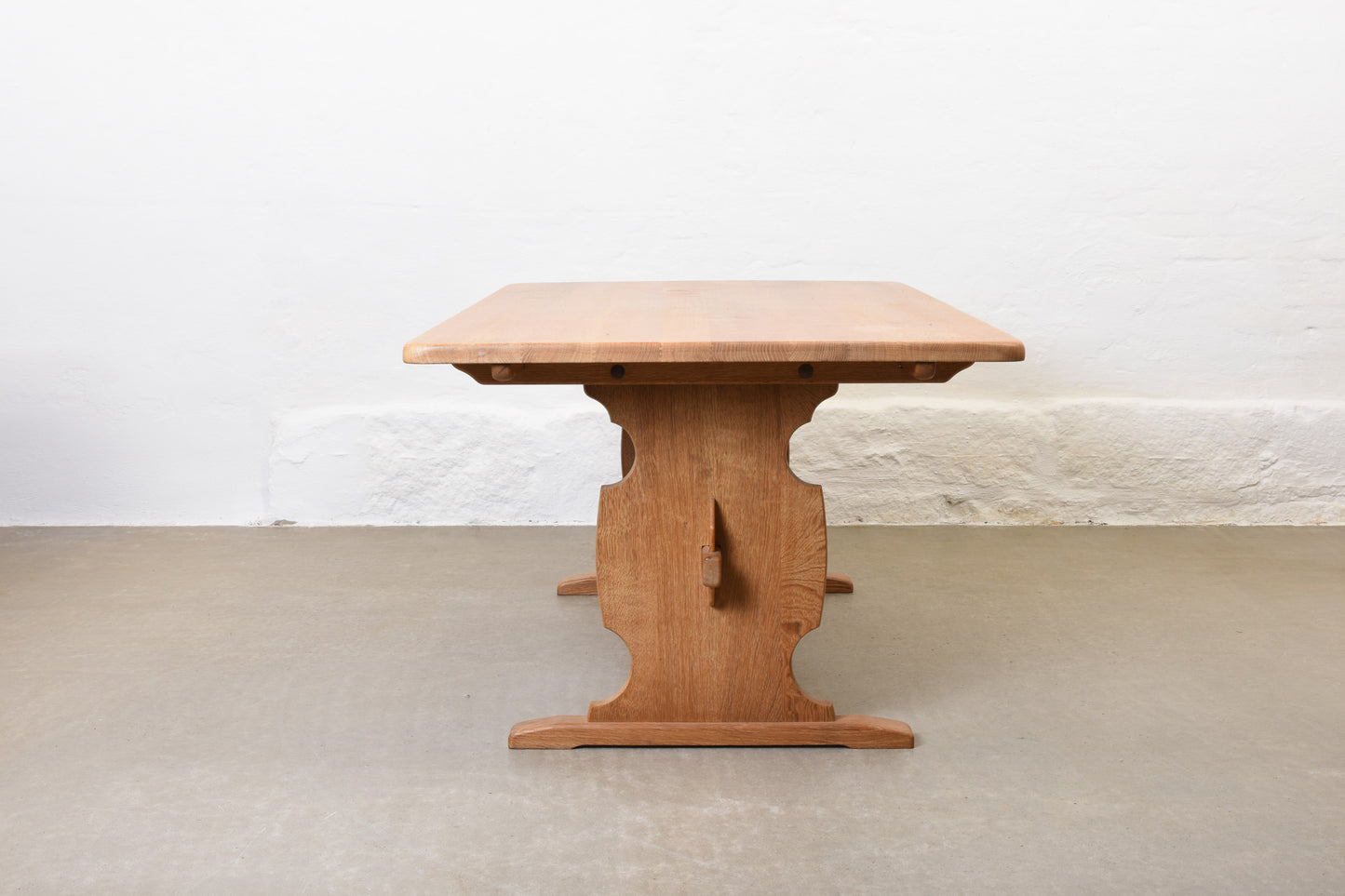 1970s oak dining table by Marok Møbler