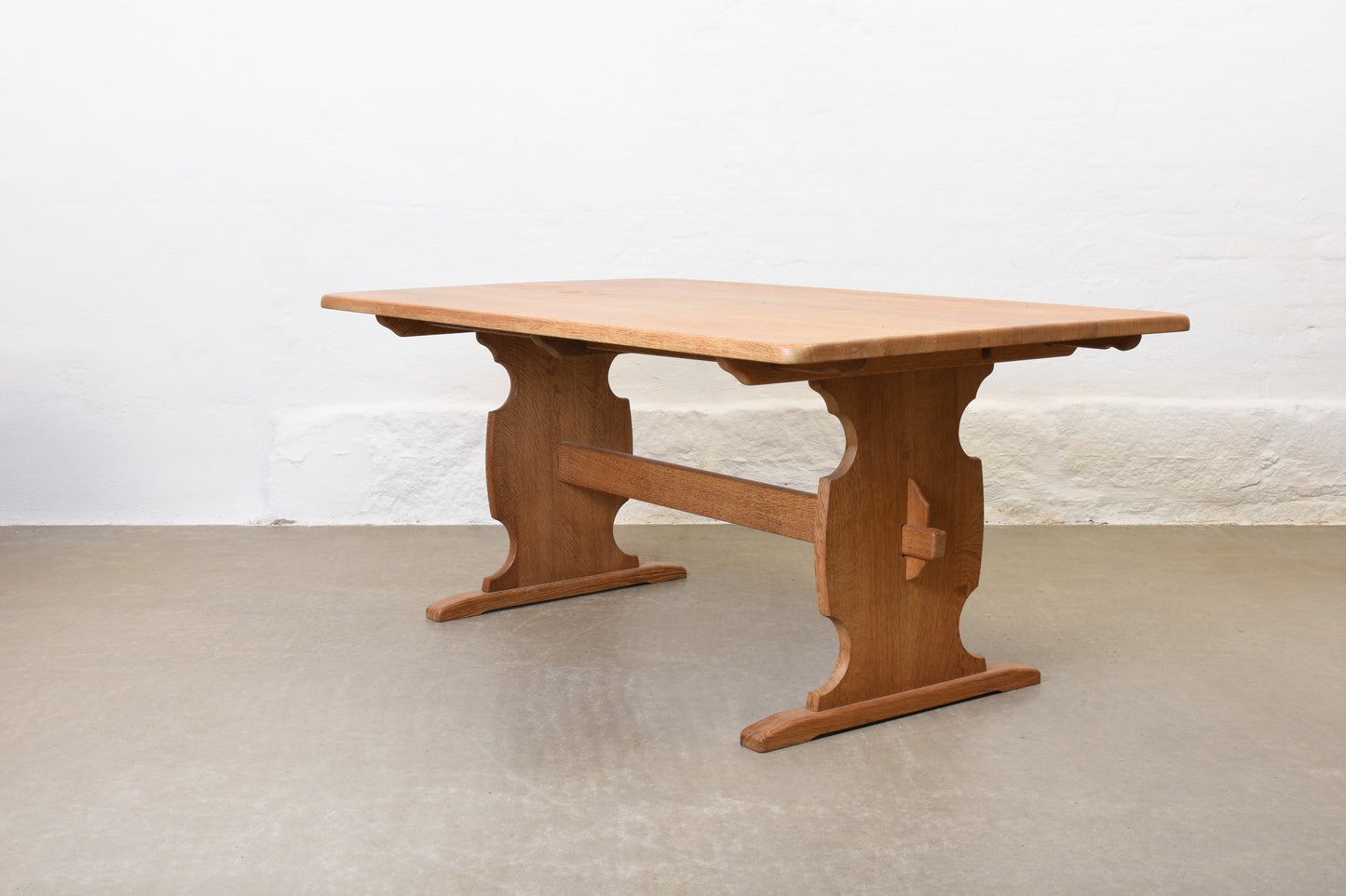 1970s oak dining table by Marok Møbler