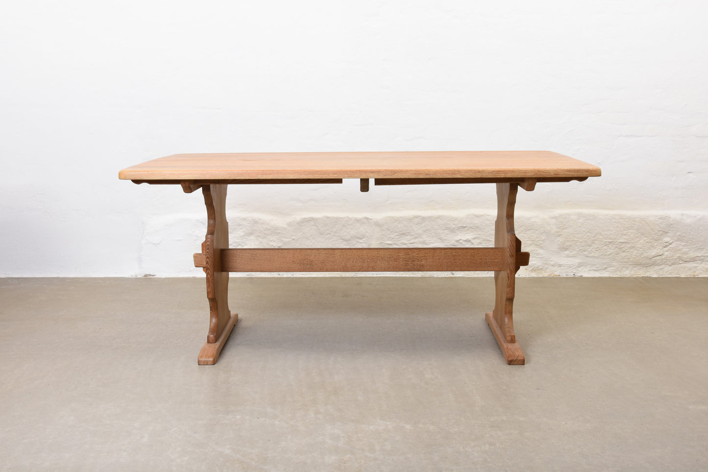 1970s oak dining table by Marok Møbler