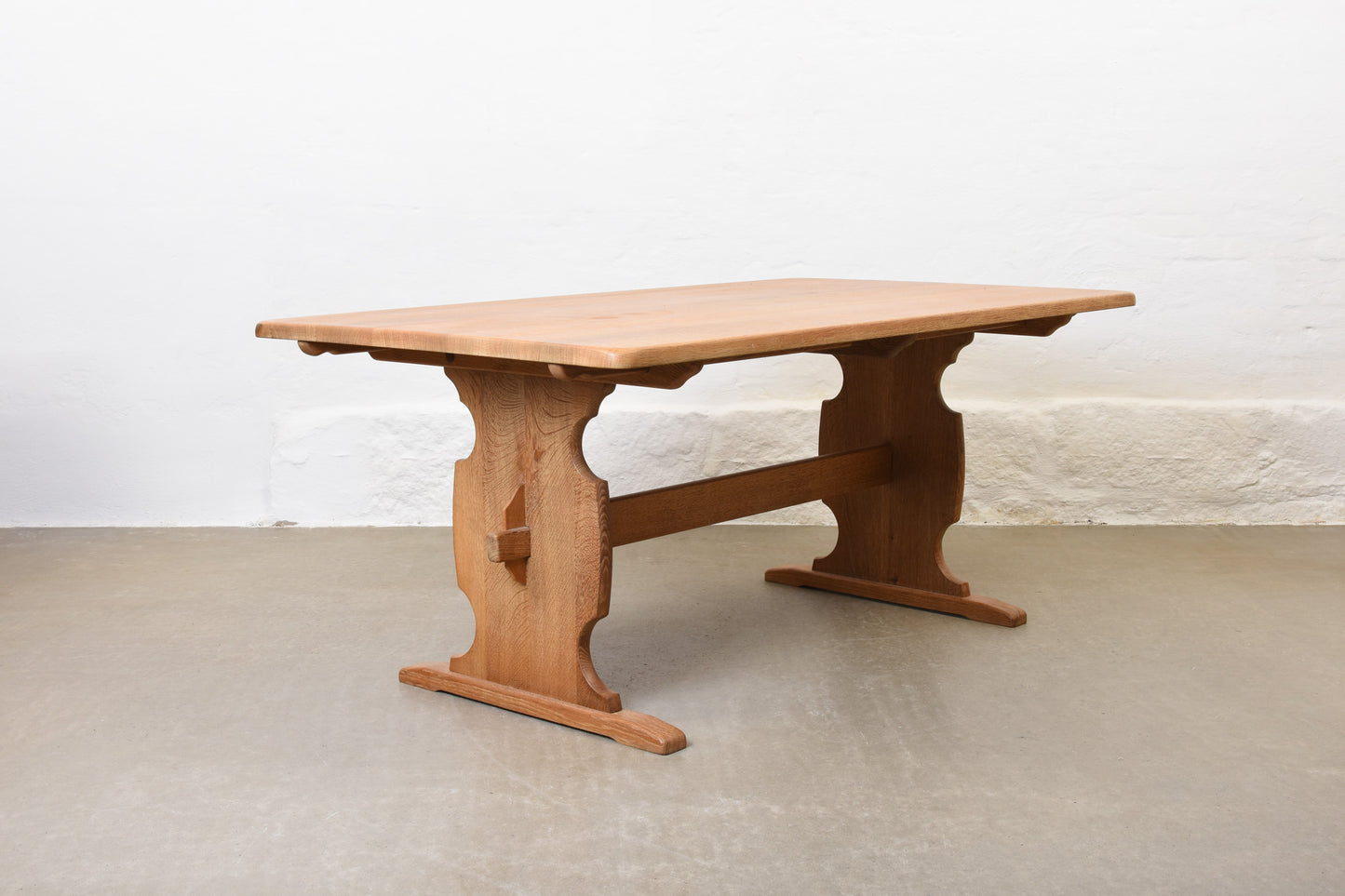 1970s oak dining table by Marok Møbler