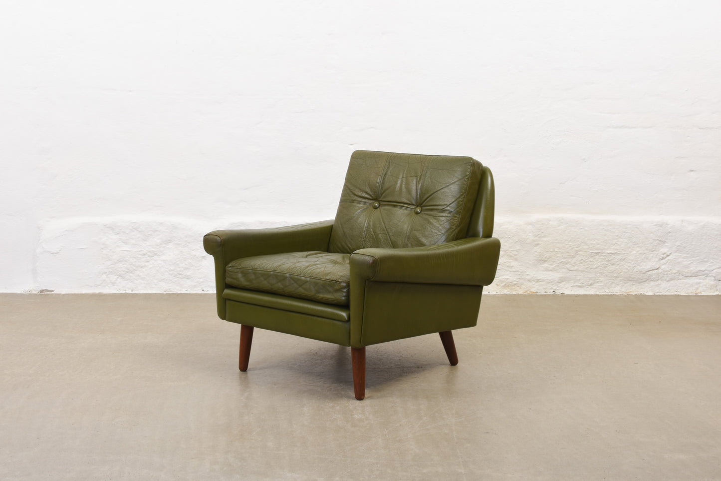 1960s leather lounger by Svend Skipper