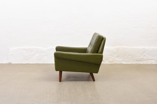 1960s leather lounger by Svend Skipper