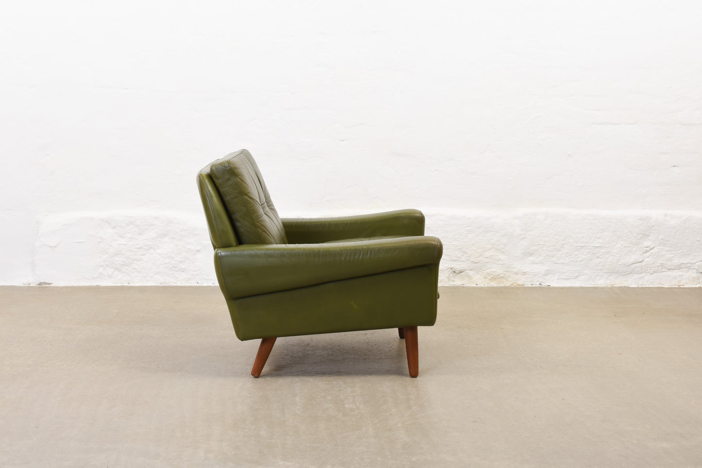 1960s leather lounger by Svend Skipper