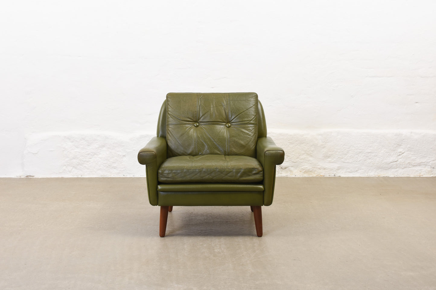 1960s leather lounger by Svend Skipper