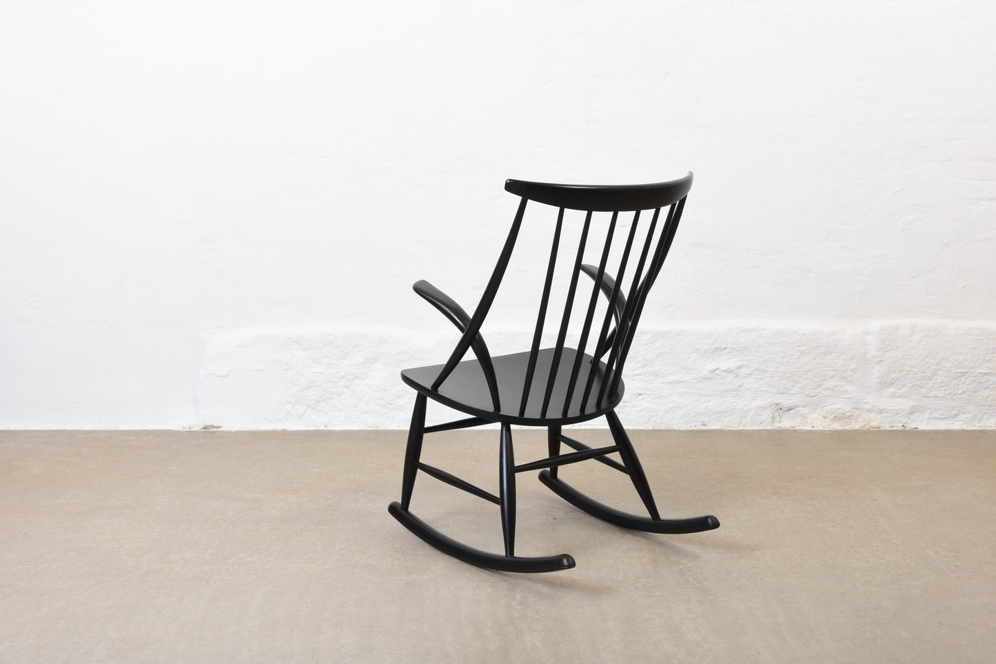 1960s rocking chair by Illum Wikkelsø - Lacquered beech