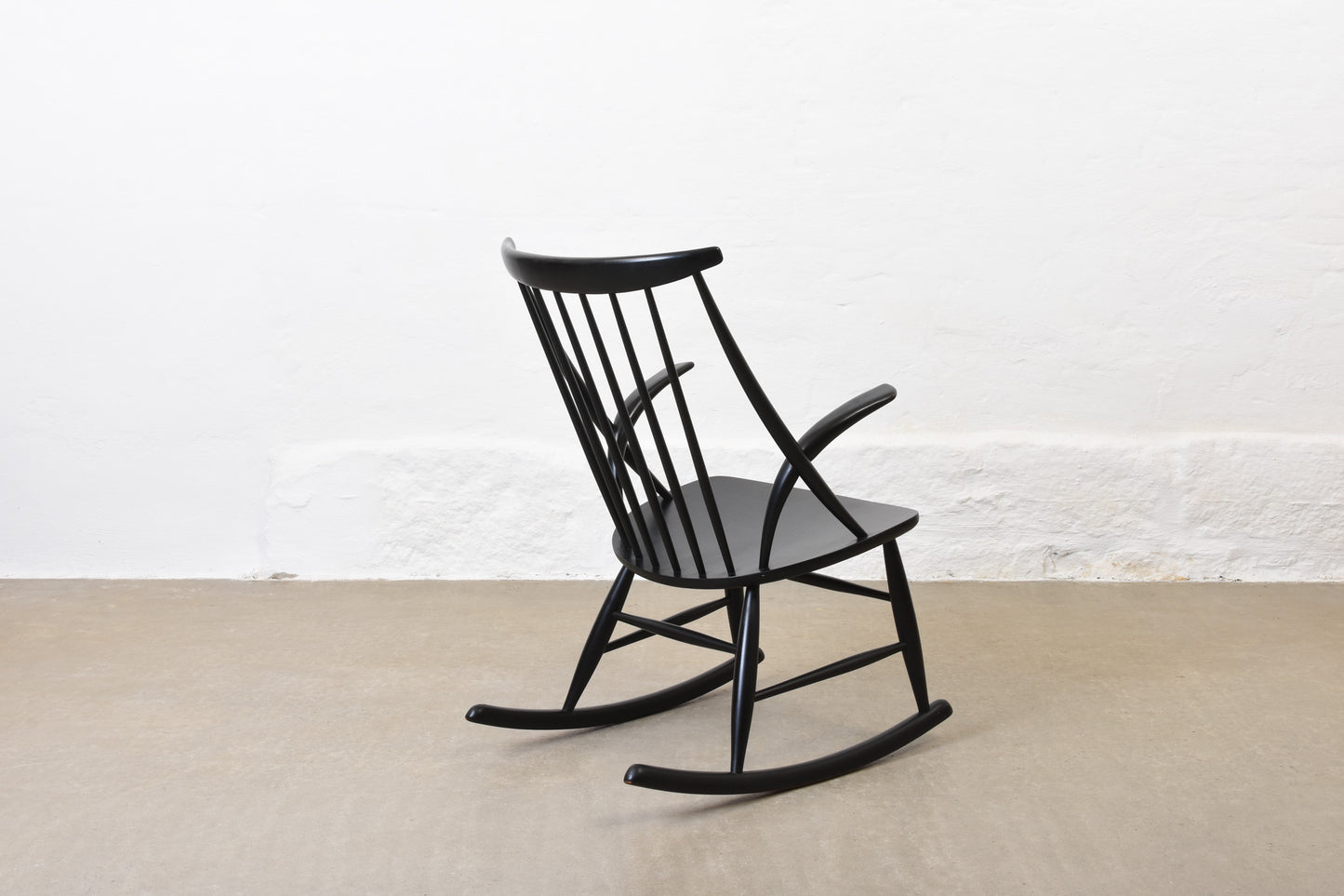 1960s rocking chair by Illum Wikkelsø - Lacquered beech