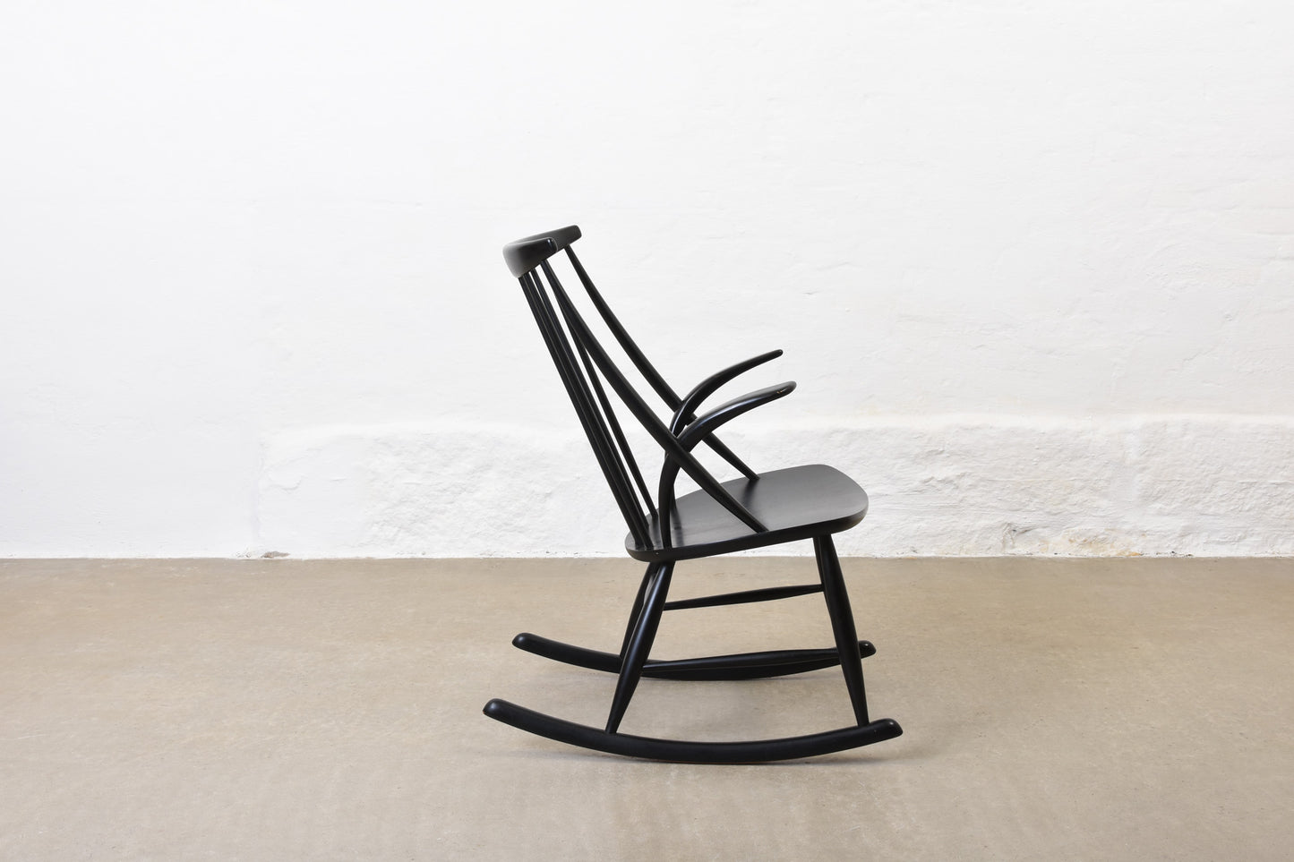 1960s rocking chair by Illum Wikkelsø - Lacquered beech