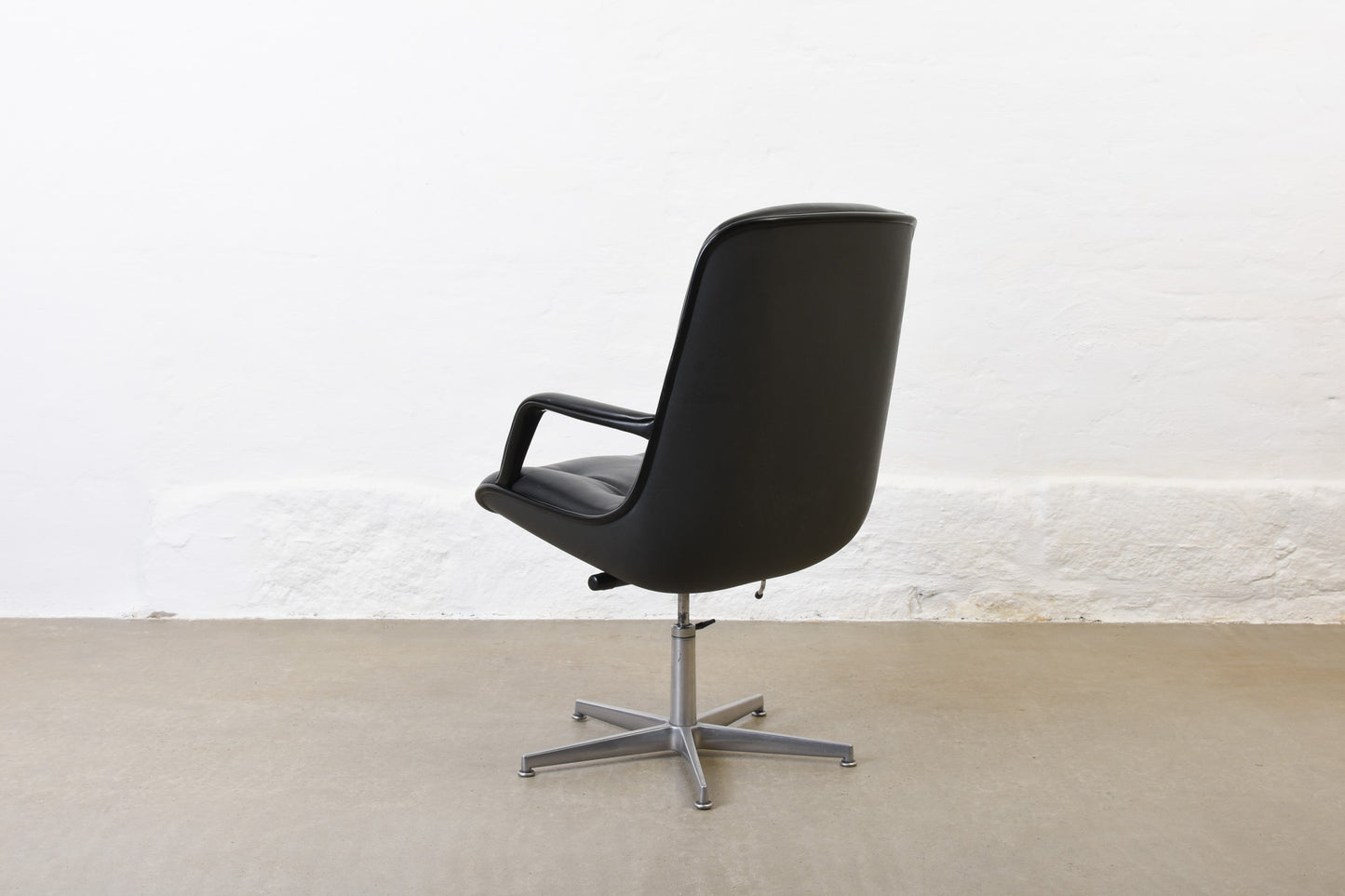 1960s leather desk chair by Martela Oy