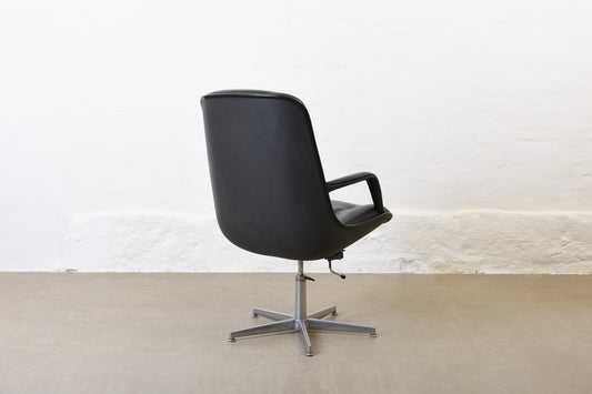 1960s leather desk chair by Martela Oy