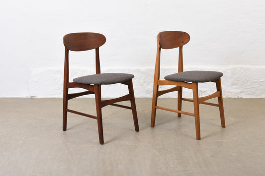 Two available: 1960s teak dining chairs