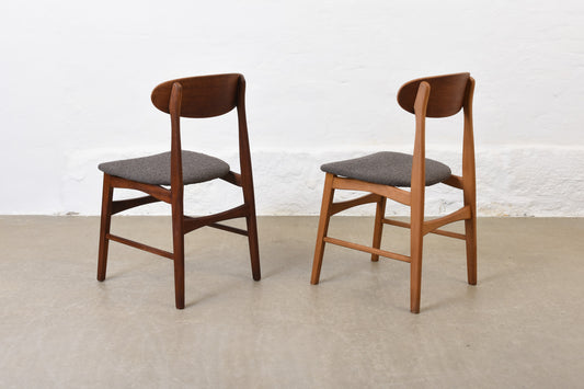 Two available: 1960s teak dining chairs