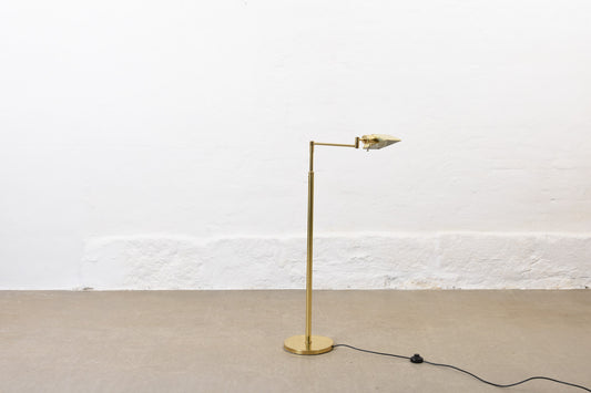 1980s brass floor lamp