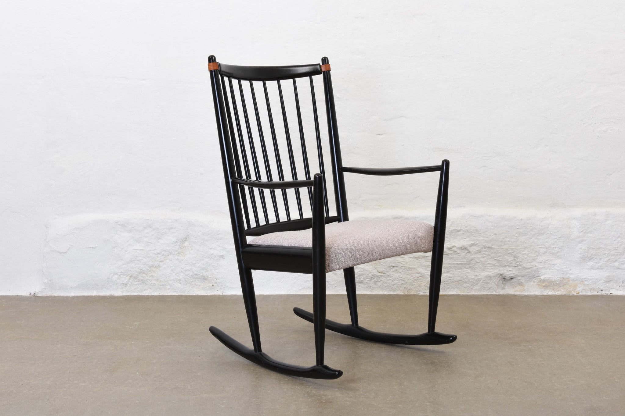 Newly reupholstered: 1950s rocking chair by N. Eilersen – CHASE & SORENSEN