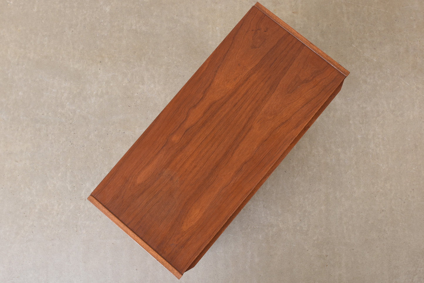 1960s teak chest on plinth base