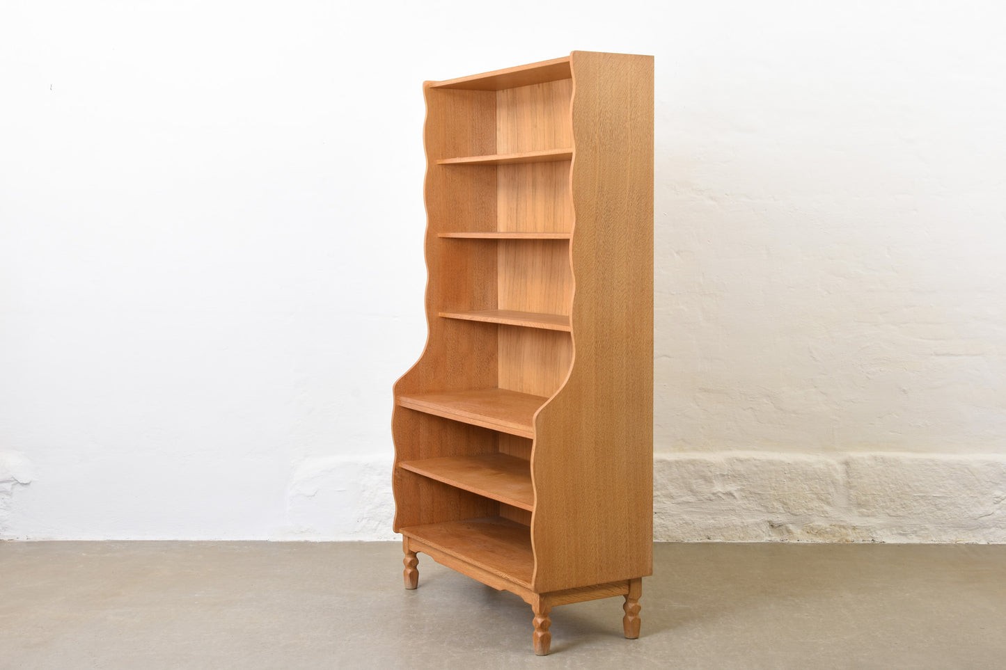 1970s Danish oak bookshelf