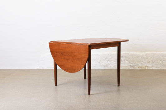 1960s drop-leaf dining table in teak