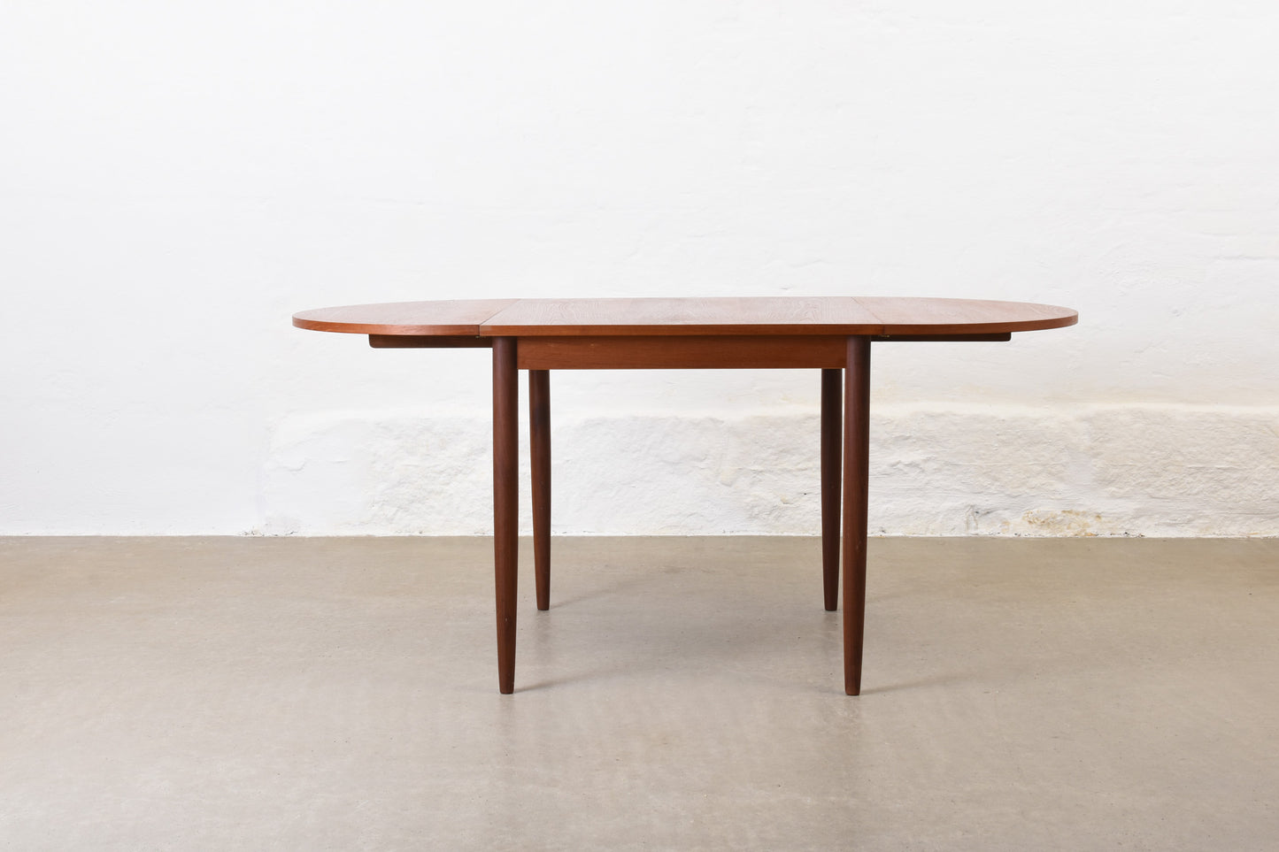 1960s drop-leaf dining table in teak