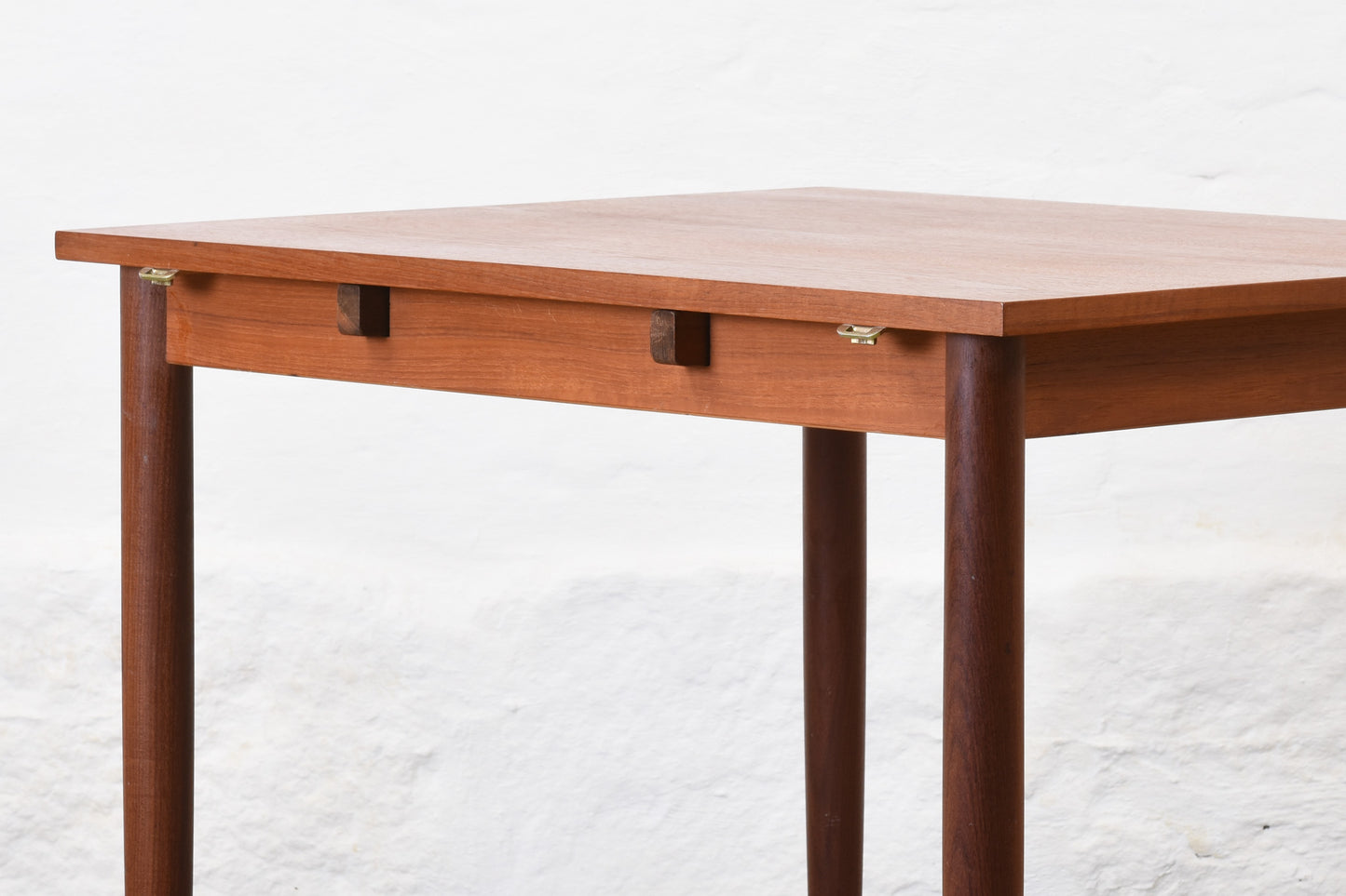 1960s drop-leaf dining table in teak