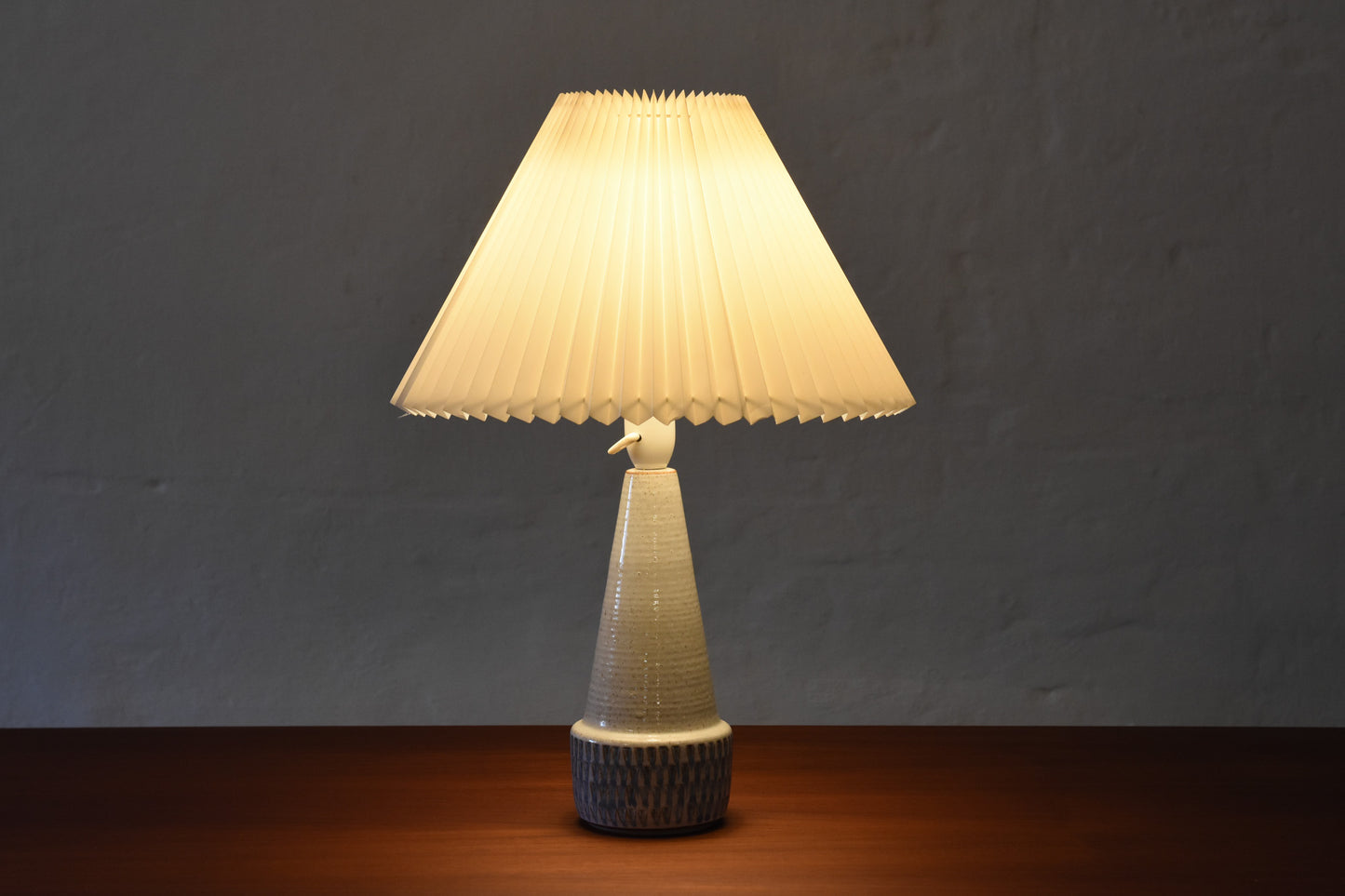 1960s ceramic table lamp by Søholm