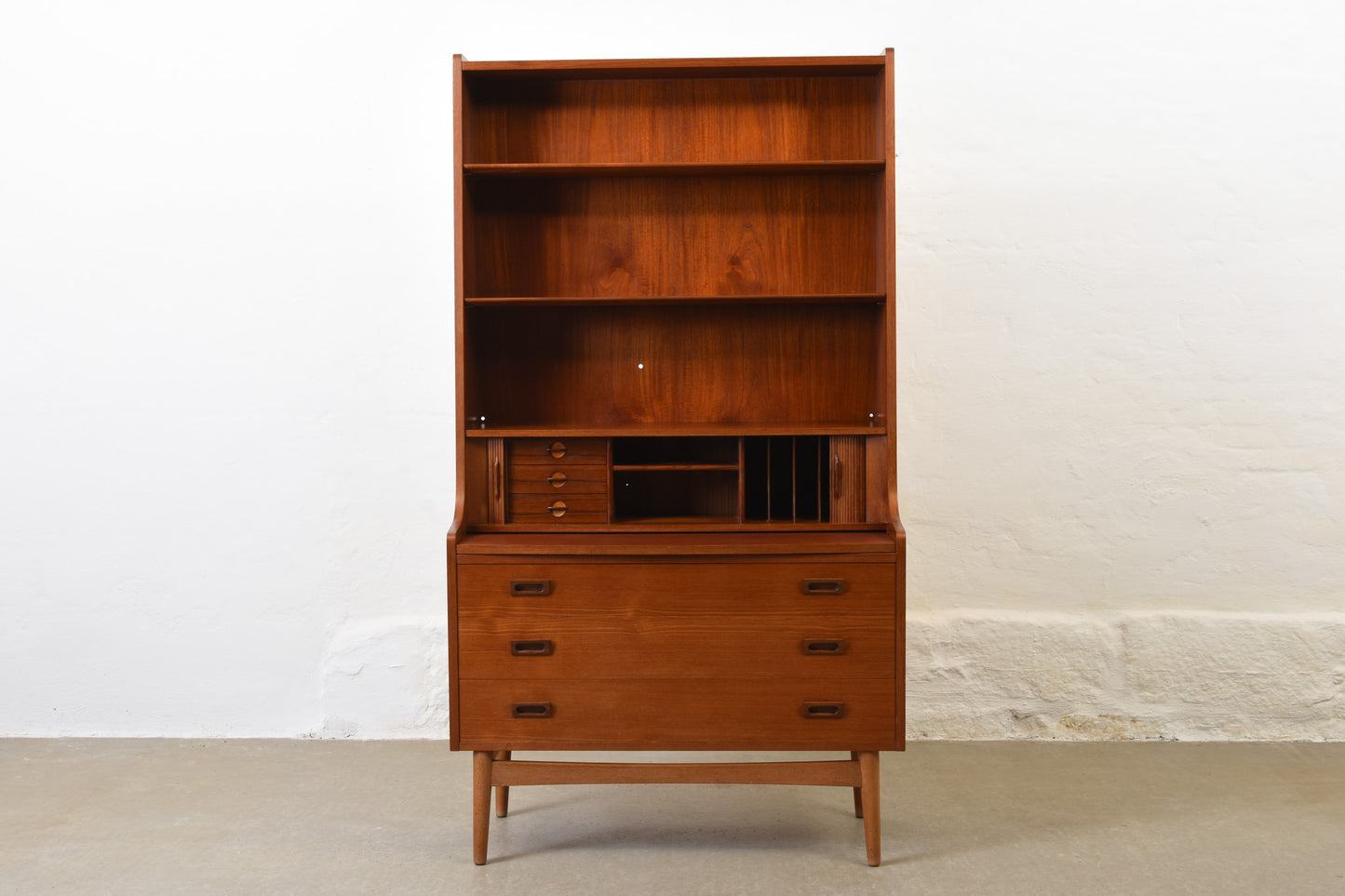 1960s secretary in teak by Johannes Sorth