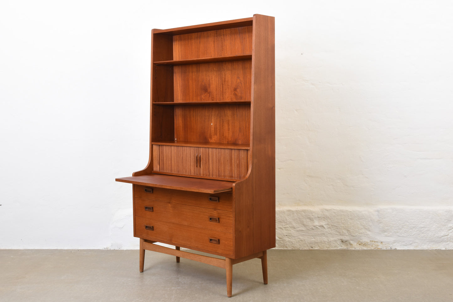 1960s secretary in teak by Johannes Sorth